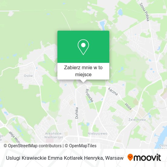 Mapa Uslugi Krawieckie Emma Kotlarek Henryka