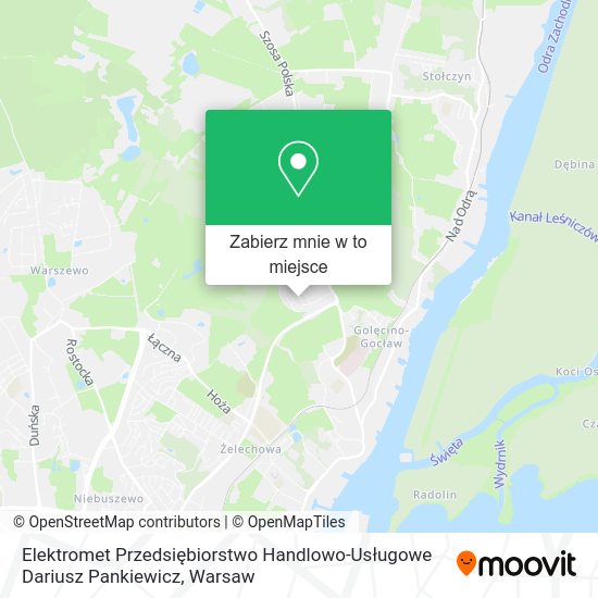 Mapa Elektromet Przedsiębiorstwo Handlowo-Usługowe Dariusz Pankiewicz