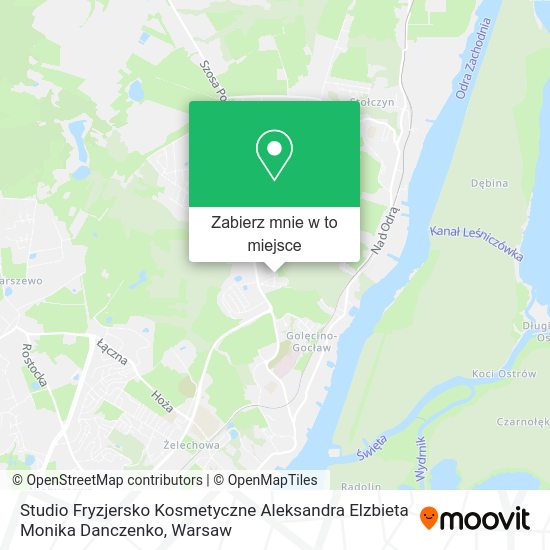 Mapa Studio Fryzjersko Kosmetyczne Aleksandra Elzbieta Monika Danczenko