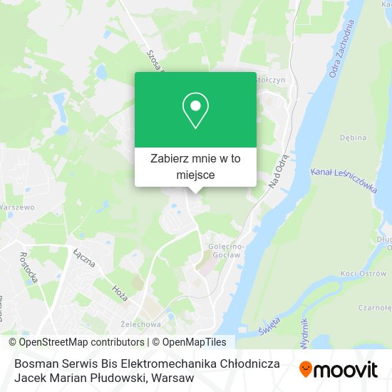 Mapa Bosman Serwis Bis Elektromechanika Chłodnicza Jacek Marian Płudowski