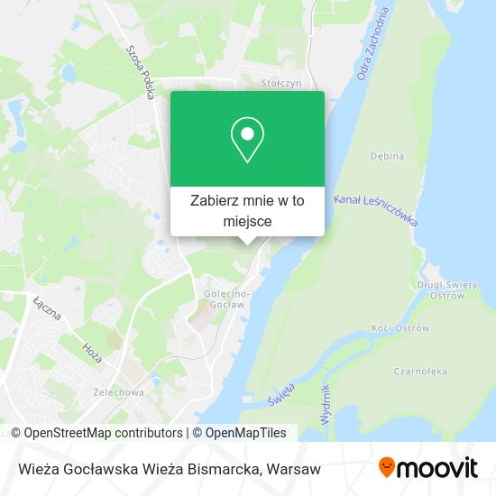 Mapa Wieża Gocławska Wieża Bismarcka