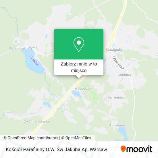 Mapa Kościół Parafialny O.W. Św Jakuba Ap