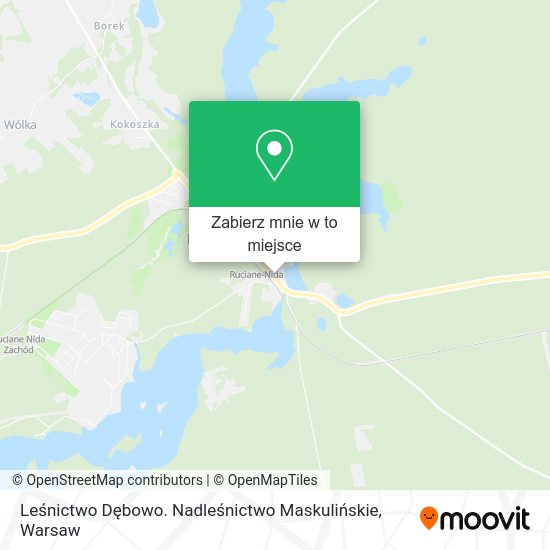 Mapa Leśnictwo Dębowo. Nadleśnictwo Maskulińskie