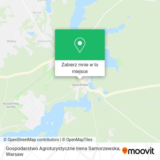 Mapa Gospodarstwo Agroturystyczne Irena Samorzewska