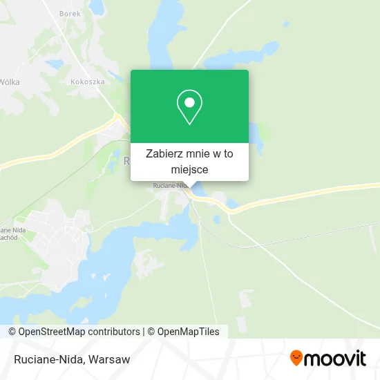 Mapa Ruciane-Nida