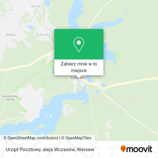 Mapa Urząd Pocztowy, aleja Wczasów