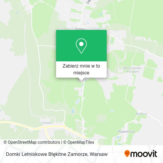 Mapa Domki Letniskowe Błękitne Zamorze