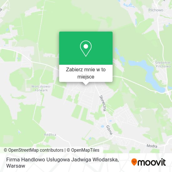 Mapa Firma Handlowo Usługowa Jadwiga Włodarska