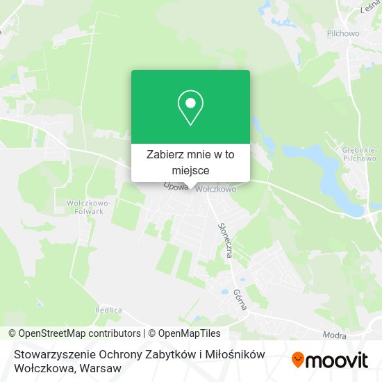 Mapa Stowarzyszenie Ochrony Zabytków i Miłośników Wołczkowa