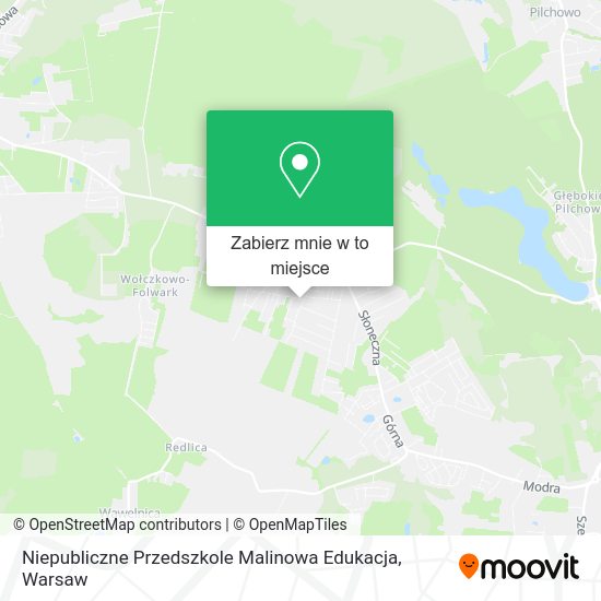 Mapa Niepubliczne Przedszkole Malinowa Edukacja