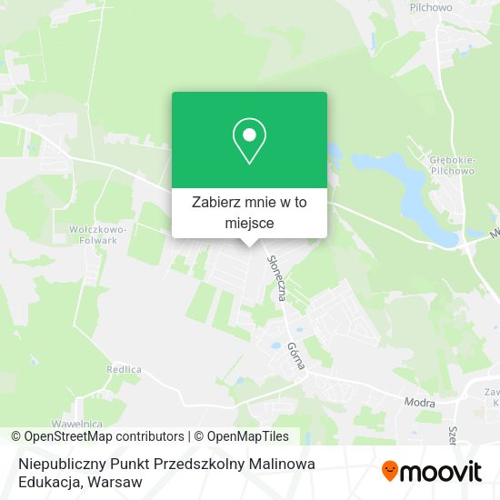 Mapa Niepubliczny Punkt Przedszkolny Malinowa Edukacja