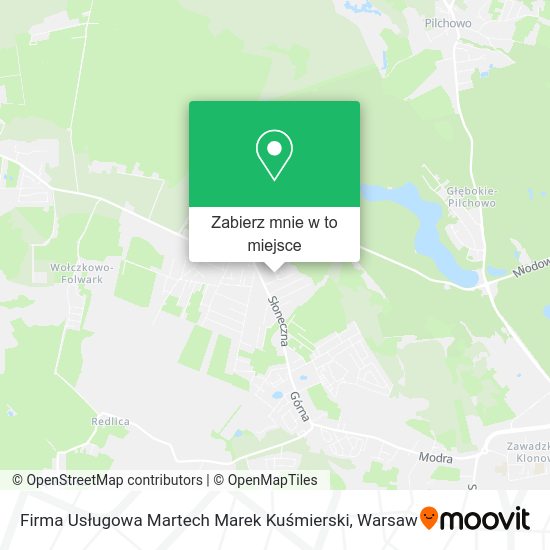 Mapa Firma Usługowa Martech Marek Kuśmierski