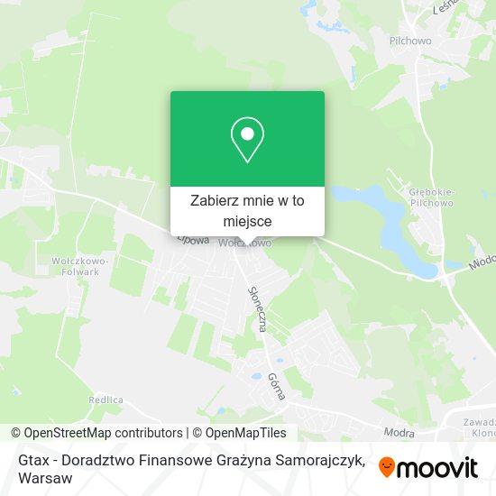 Mapa Gtax - Doradztwo Finansowe Grażyna Samorajczyk