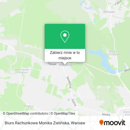 Mapa Biuro Rachunkowe Monika Zielińska