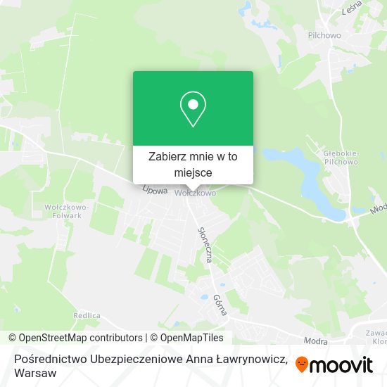 Mapa Pośrednictwo Ubezpieczeniowe Anna Ławrynowicz