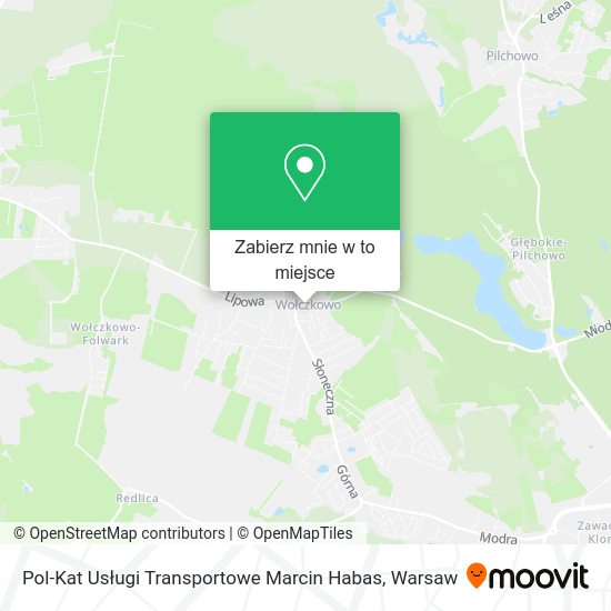 Mapa Pol-Kat Usługi Transportowe Marcin Habas