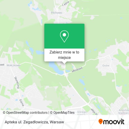 Mapa Apteka ul. Zegadłowicza