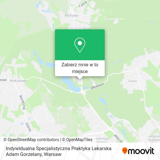 Mapa Indywidualna Specjalistyczna Praktyka Lekarska Adam Gorzelany