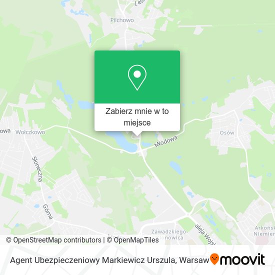 Mapa Agent Ubezpieczeniowy Markiewicz Urszula