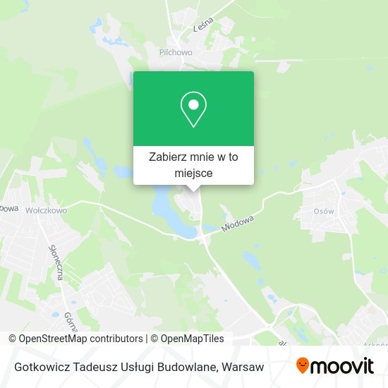 Mapa Gotkowicz Tadeusz Usługi Budowlane