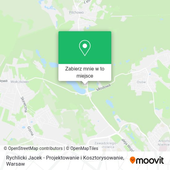 Mapa Rychlicki Jacek - Projektowanie i Kosztorysowanie