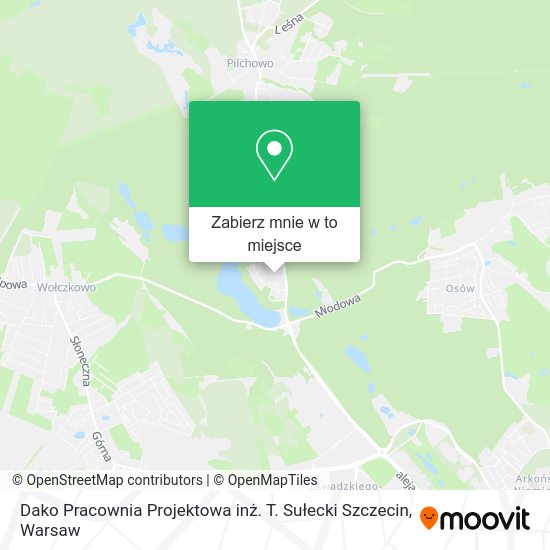 Mapa Dako Pracownia Projektowa inż. T. Sułecki Szczecin