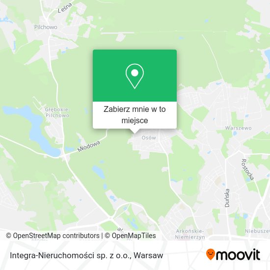 Mapa Integra-Nieruchomości sp. z o.o.