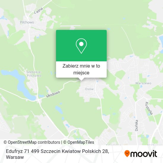 Mapa Edufryz 71 499 Szczecin Kwiatow Polskich 28