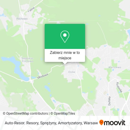 Mapa Auto-Resor. Resory, Sprężyny, Amortyzatory