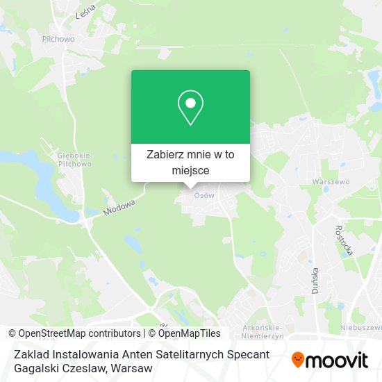 Mapa Zaklad Instalowania Anten Satelitarnych Specant Gagalski Czeslaw