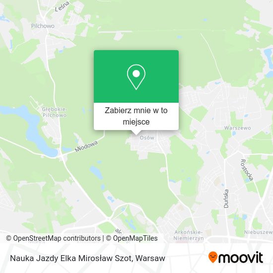 Mapa Nauka Jazdy Elka Mirosław Szot