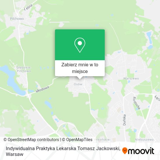 Mapa Indywidualna Praktyka Lekarska Tomasz Jackowski