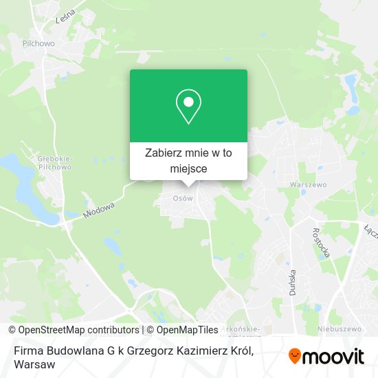 Mapa Firma Budowlana G k Grzegorz Kazimierz Król