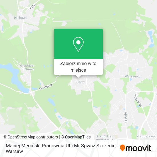 Mapa Maciej Męciński Pracownia Ut i Mr Spwsz Szczecin