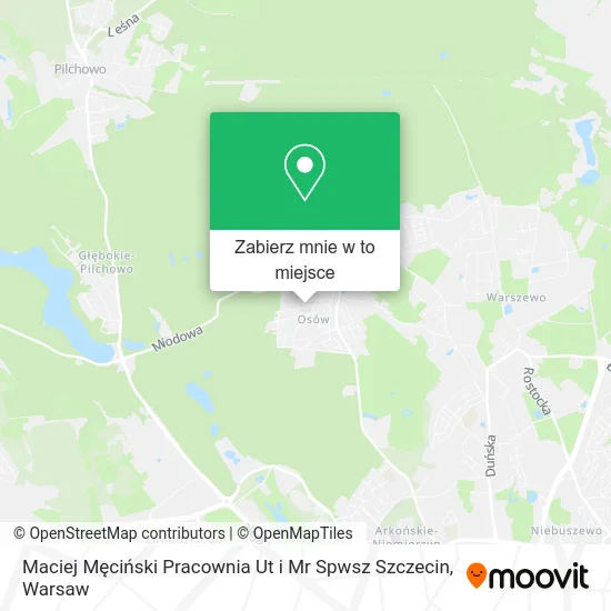 Mapa Maciej Męciński Pracownia Ut i Mr Spwsz Szczecin