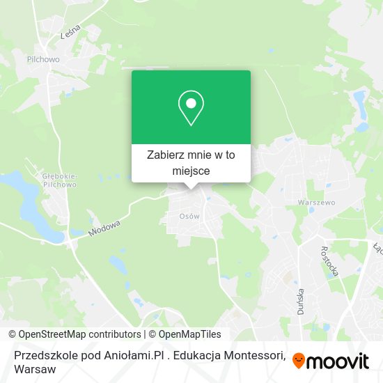 Mapa Przedszkole pod Aniołami.Pl . Edukacja Montessori