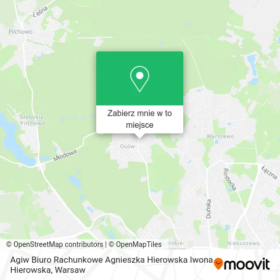 Mapa Agiw Biuro Rachunkowe Agnieszka Hierowska Iwona Hierowska