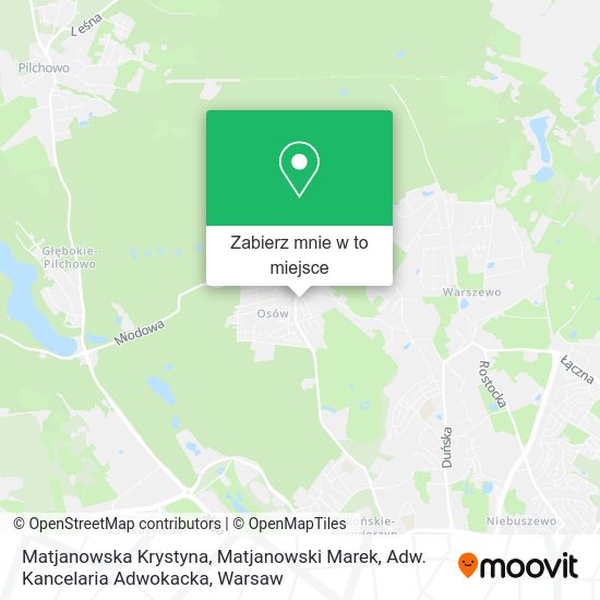 Mapa Matjanowska Krystyna, Matjanowski Marek, Adw. Kancelaria Adwokacka