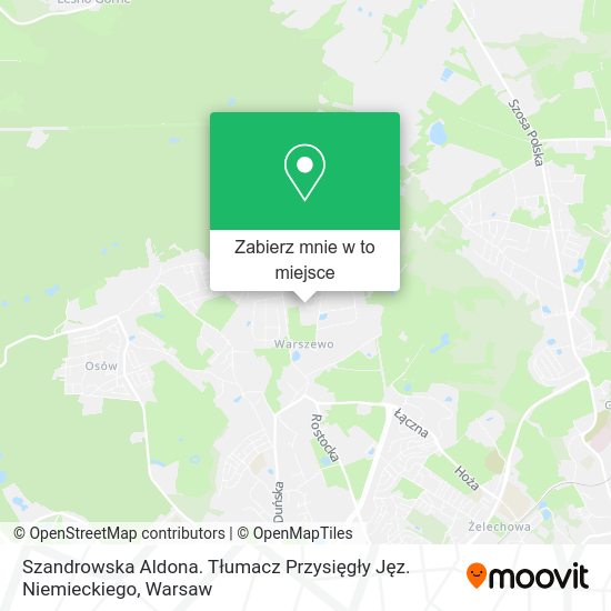 Mapa Szandrowska Aldona. Tłumacz Przysięgły Jęz. Niemieckiego