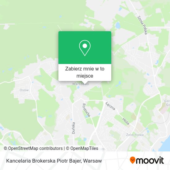 Mapa Kancelaria Brokerska Piotr Bajer