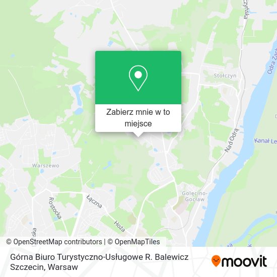 Mapa Górna Biuro Turystyczno-Usługowe R. Balewicz Szczecin