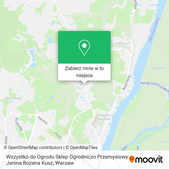 Mapa Wszystko do Ogrodu Sklep Ogrodniczo Przemyslowy Janina Bozena Kusz