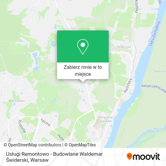 Mapa Usługi Remontowo - Budowlane Waldemar Świderski