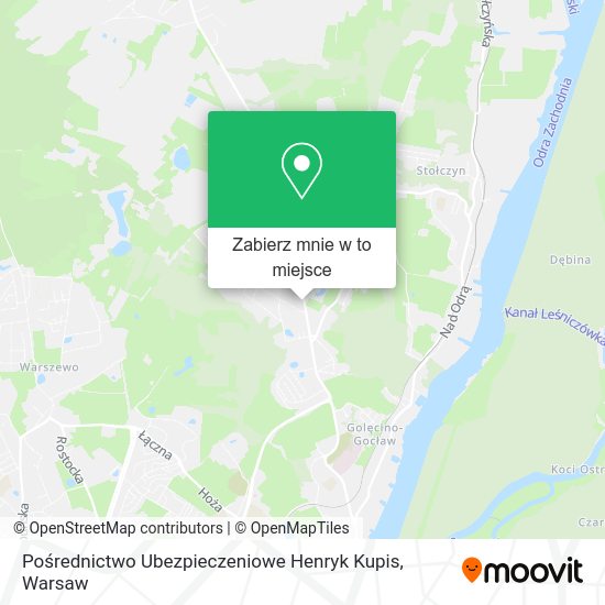 Mapa Pośrednictwo Ubezpieczeniowe Henryk Kupis