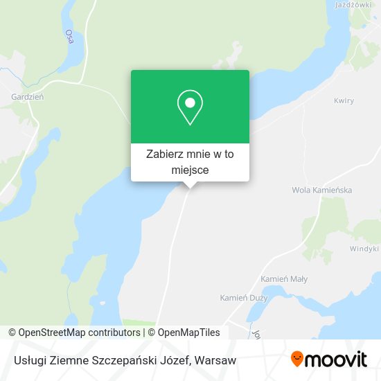 Mapa Usługi Ziemne Szczepański Józef