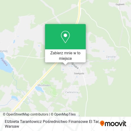 Mapa Elżbieta Tarantowicz Pośrednictwo Finansowe El Tar