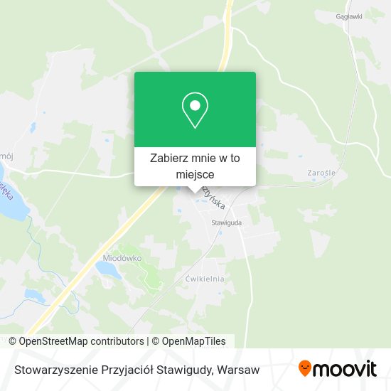 Mapa Stowarzyszenie Przyjaciół Stawigudy