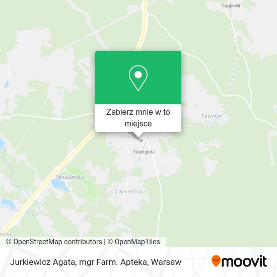 Mapa Jurkiewicz Agata, mgr Farm. Apteka