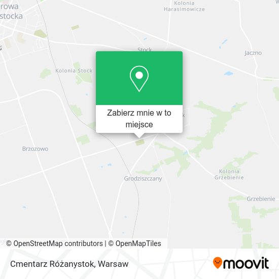 Mapa Cmentarz Różanystok