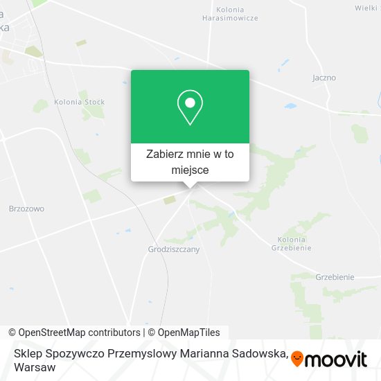 Mapa Sklep Spozywczo Przemyslowy Marianna Sadowska